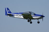 G-ECAP @ EGSH - Landing at Norwich. - by Graham Reeve
