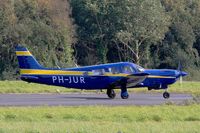 PH-JUR @ LFRU - Piper PA-32R-301T Turbo Saratoga, Take off run rwy 23, Morlaix-Ploujean airport (LFRU-MXN) - by Yves-Q