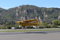 N4C @ SZP - 1947 Piper J3C-65 CUB, Continental A&C65 65 Hp, takeoff climb Rwy 04 - by Doug Robertson