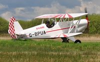 G-BPUA @ EGFH - Visiting biplane. - by Roger Winser