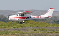 G-BRBH @ EGFH - Visiting Cessna 150H. - by Roger Winser