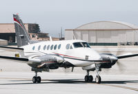 N619DD @ KMRY - Beautiful 1980 Beechcraft B100 King Air taxing out for departure at Monterey Regional Airport. - by Chris Leipelt