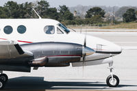 N619DD @ KMRY - Beautiful 1980 Beechcraft B100 King Air taxing out for departure at Monterey Regional Airport. - by Chris Leipelt