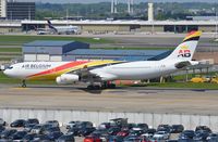 OO-ABA @ EBBR - Air Belgium A343 arriving after a ferry flight from CRL. - by FerryPNL
