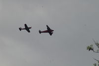 G-AEDU - This pair flew over Happy Valley, Coulsdon, Surrey, today. I took several pictures. I cannot identify the mono-plane but the De Havilland's G registration is easily seen. - by Martin Burke
