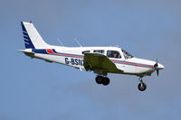 G-BSNX @ EGSH - Landing at Norwich. - by Graham Reeve