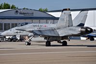 162442 @ KBOI - Parked on the south GA ramp. VMFA-314 “Black Knights”, NAS Miramar, CA. - by Gerald Howard