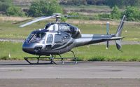 G-VGMC @ EGFH - Visiting Ecureuil 2 helicopter operated by Cheshire Helicopters Ltd. - by Roger Winser