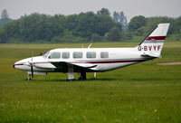 G-BVYF @ EGLM - Piper PA-31-350 Navajo Chieftain at White Waltham. - by moxy