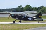 N98629 @ KTIX - Stinson L-5 Sentinel at Space Coast Regional Airport, Titusville (the day after Space Coast Warbird AirShow 2018)