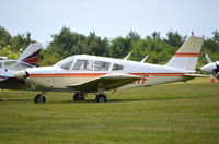 G-AZYF @ EGTB - Piper PA-28-180 Cherokee at Wycombe Air Park. - by moxy