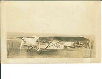 G-ABXY - September 1932 in Saskatchewan, Canada. My grandfather John (Jack) O'Neill slept in the police car, parked behind, to guard the plane. - by John (Jack) O'Neill