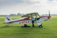 G-APZJ @ EGTH - Piper PA-18 Super Cub 150 G-APZJ Old Warden 3/6/18 - by Grahame Wills