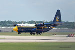 164763 @ NFW - Fat Albert departing NAS Fort Worth with a new paint job!