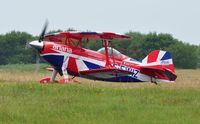 G-EWIZ @ EGFH - After displaying on day 2 of WNAS18. - by Roger Winser