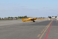 N23266 @ SZP - 1939 Piper J3C-65 CUB, Continental A&C65 65 Hp, taxi off the active - by Doug Robertson