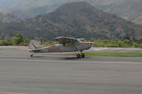 N3582D @ SZP - 1956 Cessna 170B, Continental 0-300 145 Hp, landing roll Rwy 22 - by Doug Robertson
