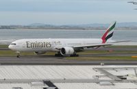 A6-ECF @ NZAA - slowing down on runway - by magnaman