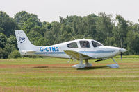 G-CTNG @ EGWC - Cirrus SR20 G-CTNG Cosford Air Show 10/6/18 - by Grahame Wills