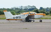 G-BFDI @ EGFH - Visiting Archer II. - by Roger Winser