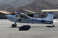 N185GE @ SZP - 1976 Cessna A185F SKYWAGON, Continental IO-520 285 Hp, taxi to Rwy 22 - by Doug Robertson