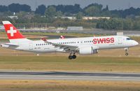 HB-JCD @ EDDL - Swiss A220-300 landing in DUS - by FerryPNL