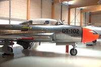 DT-102 @ EKVJ - Royal Danish Air Force Lockheed T-33A preserved in Danmarks Flymuseum at Stauning airport - by Van Propeller