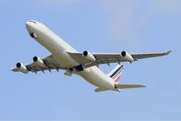 F-GLZR @ LFPG - Airbus A340-313X, Take off rwy 27L, Roissy Charles De Gaulle airport (LFPG-CDG) - by Yves-Q