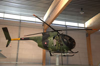 H-245 @ EKVJ - Hughes 500M Cayuse of the Danish Army shown on a pole in Danmarks Flymuseum at Stauning airport - by Van Propeller
