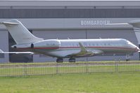 9H-VJH @ EGKB - Appropriately parked in front of the Bombardier hanger at Biggin Hill - by Chris Holtby