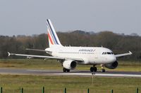 F-GUGJ @ LFRB - Airbus A318-111, Take off run rwy 07R, Brest-Bretagne airport (LFRB-BES) - by Yves-Q
