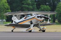 F-PRIA @ LFSI - Pitts S-1D Special, Lining up rwy 29, St Dizier-Robinson Air Base 113 (LFSI) - by Yves-Q