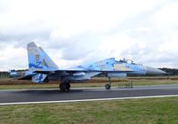 71 @ EBBL - Sukhoi Su-27UBM1 FLANKER-C of the Ukrainian AF at the 2018 BAFD spotters day, Kleine Brogel airbase