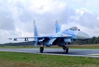 58 @ EBBL - Sukhoi Su-27P FLANKER-B of the Ukrainian AF at the 2018 BAFD spotters day, Kleine Brogel airbase