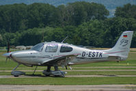 D-ESTK @ LSZL - At Locarno-Magadino airport, civ. side. - by sparrow9