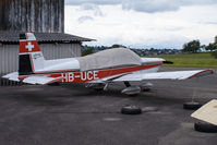 HB-UCE @ LSGE - Resting at Ecuvillens - by sparrow9