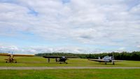 OO-HBQ - OO- HBQ is parked close to another Cub J3 (OO-YOL-1944) and T6 Harvard (mid-50's). EBBT airfield. - by DOM