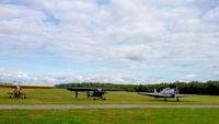 OO-HBQ @ EBBT - OO-HBQ ( ex-Belgian Army OL-L56) back to Braaschaat with its brothers in arms Cub  J3 (OO-YOL-ex-USAF 1944) & T6 Harvard (ex-Belgian Air Force mid-50's) . - by DOM