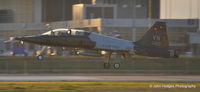 68-8160 @ KAUS - Coming into KAUS at Sunset - by John Hodges
