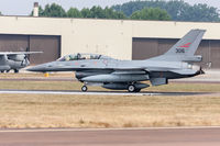 306 @ EGVA - General Dynamics F-16BM 306 338 Skv R Norwegian AF, Fairford 16/7/18 - by Grahame Wills
