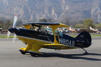 N80AS @ SZP - 1992 Pitts Aerobatics S-2B SPECIAL, Lycoming AEIO-540-D4A5 260 Hp, S-turns taxi back. No longer co-owned by CP Aviation. - by Doug Robertson