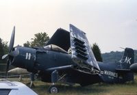 132261 @ NYG - AD-4B 132261 in storage area at Quantico prior to move to NAS Fallon - by afcrna