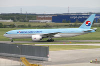 HL8046 @ VIE - Korean Air Cargo Boeing 777-200 - by Thomas Ramgraber
