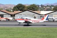 N7593P @ SZP - 1961 Piper PA-24-250 COMANCHE, Lycoming O-540-A1A5 250 Hp, landing roll Rwy 22 - by Doug Robertson