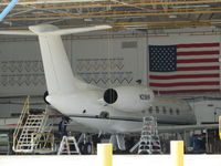 N218HF @ ATW - In gulfstream facility - by magnaman