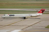 N775NC @ KDTW - Northwest DC-9-51 taxying past - by FerryPNL