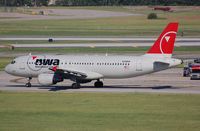 N348NW @ KDTW - NWA A320 taxying - by FerryPNL