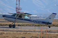 N4968P @ KBOI - Holding on Juliet for RWY 10R. - by Gerald Howard
