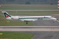 I-EXMO @ EDDL - Alitalia Express ERJ145 about to touch down - by FerryPNL