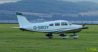 G-SBOY @ EGPN - Parked up at Dundee, the former G-LACD. - by Clive Pattle